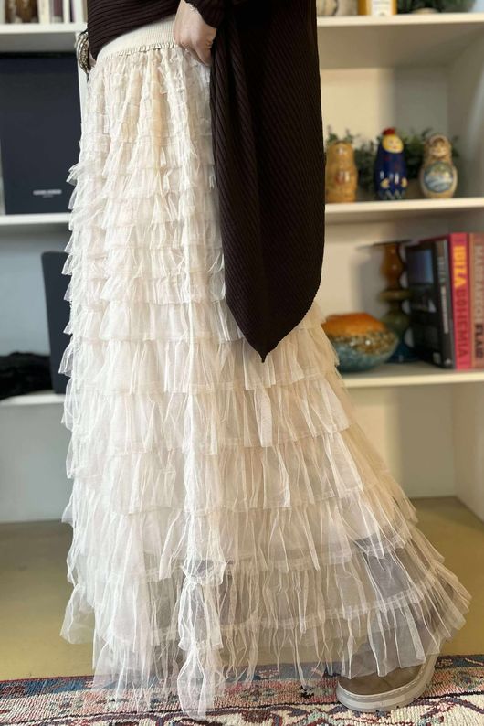 Bowie Mesh Skirt Vintage Magnolia /22 =